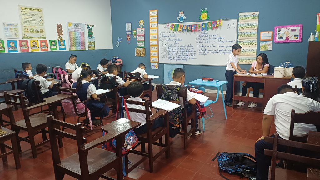 Estudiantes en clase